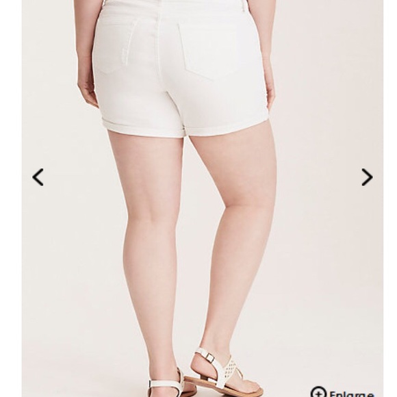 GUC Torrid White Denim Shorts - Picture 1 of 3